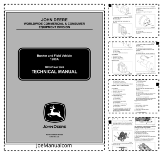 John Deere Bunker and Field Vehicle 1200A Technical Service Manual TM1587