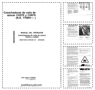 John Deere CH570 CH670 Sugarcane Harvester Operators Manual SN 170001 and UP OMCXT20743-D7 ES