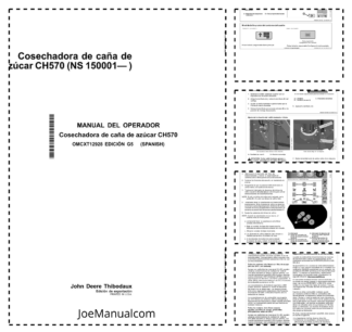 John Deere CH570 Sugarcane Harvester Operators Manual SN 150001 and UP OMCXT12928 ES