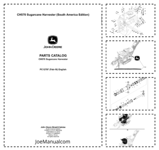 John Deere CH570 Sugarcane Harvester Parts Catalog PC12797