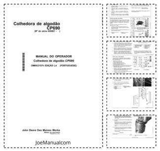 John Deere CP690 Cotton Picker Operators Manual OMKK21879-L4 PT