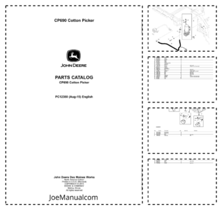 John Deere CP690 Cotton Picker Parts Catalog PC12380-15
