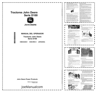 John Deere D100 Series Tractor Operators Manual OMGX24921