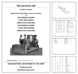 John Deere D7R Series II Buldozer Repair Manual TM5-2410-241-24P