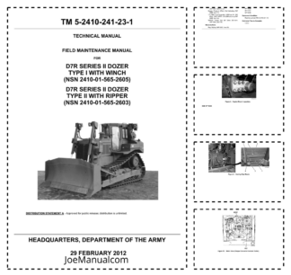 John Deere D7R Series II Bulldozer Service Manual TM5-2410-241-23-1