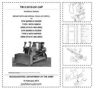 John Deere D7R Series II Bulldozer Service Manual TM5-2410-241-24P