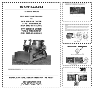 John Deere D7R Series II Bulldozer Service Manual TM5-2410-241-23-1