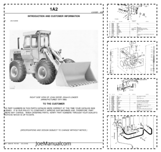 John Deere JD644-B Wheel Loader Parts Catalog 1974-1980 PC1404