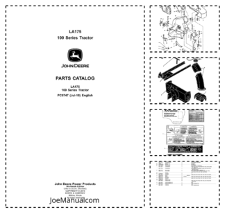 John Deere LA175 100 Series Tractor Parts Catalog PC9747