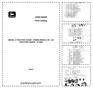 John Deere Model A Tractors Parts Catalog PC674