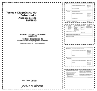 John Deere NW4630 Sprayer Diagnostic and Test Service Manual TM803054 PT