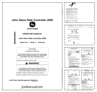 John Deere Rate Controller 2000 Operators Manual OMPFP17791-J8