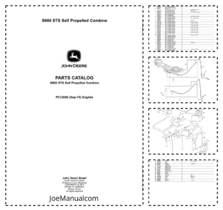 John Deere S660 Combine Harvester Parts Catalog PC12066