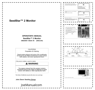 John Deere SpeedStar 2 Monitor Operators Manual OMA89001-H9