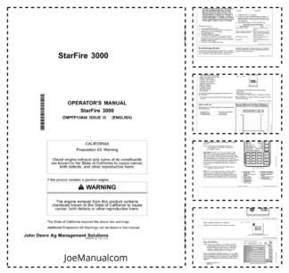 John Deere StarFire 3000 Operators Manual OMPFP13846-I3