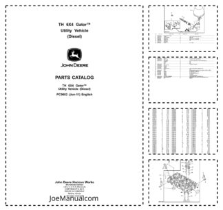 John Deere TH 6X4 Gator UTV Parts Catalog PC9602