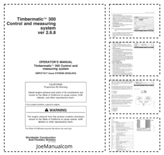 John Deere Timbermatic 300 v2.6.8 Operators Manual OMF071017