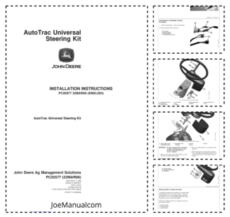 John Deere Universal Steering Kit Installation Service Manual PC20577