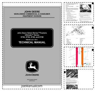 John Deere X740 X744 X748 X749 Tractor Service Manual TM2350