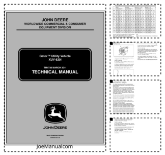 John Deere XUV 620i Gator UTV Service Manual TM1736