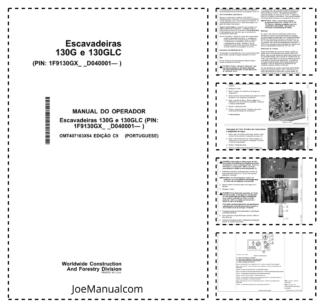 John Deere130G 130GLC Excavator Operators Manual OMT407103X54 PT