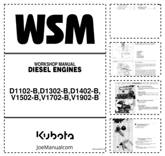 Kubota D1102-B D1302-B D1402-B V1502-B V1702-B V1902-B Engine Workshop Manual