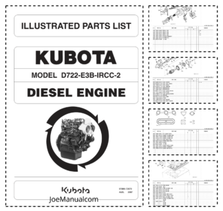 Kubota D722-E3B-IRCC-2 Engine Parts Catalog