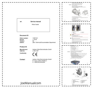 Liebherr L528 1267 Wheel Loader Service Manual