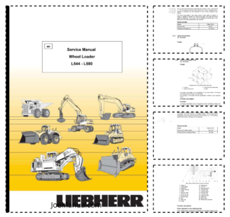 Liebherr L544-442 L554-452 L564-462 L574-472 580-475 Wheel Loader Service Manual SN 0101 and UP