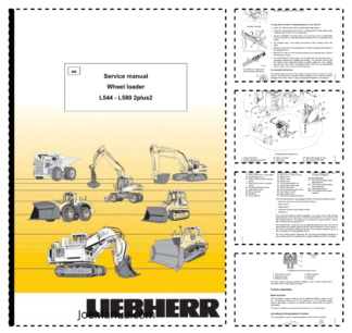 Liebherr L544-443 L554-453 L564-463 L574-473 L580-458 Wheel Loader Service Manual SN 7477 and UP
