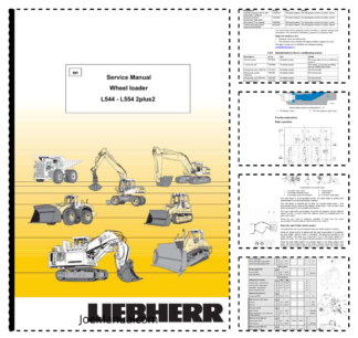 Liebherr L544-443 L554-453 Wheel Loader Service Manual SN 6190-7476 0501/7476