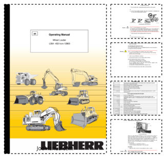 Liebherr L554-453 Wheel Loader Operators Manual SN 12800 and UP