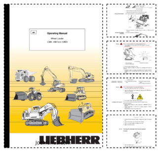 Liebherr L580-458 Wheel Loader Operators Manual SN 12800 and UP