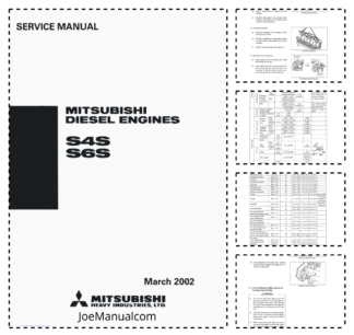 Mitsubishi S4S S6S Engine Service Manual 2002