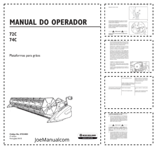 New Holland 72C 74C Header Operators Manual PT