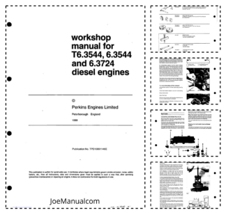 Perkins T6.3544 6.3544 6.3724 Engine Workshop Manual TPD10891146E
