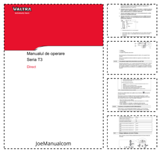 Valtra T3 Series Tractor Operators Manual PT