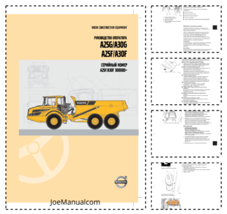 Volvo A25G A30G A25F A30F Articulated Dump Truck Operators Manual RU