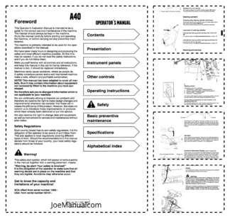Volvo A40 Articulated Dump Truck Operators Manual 2114313057