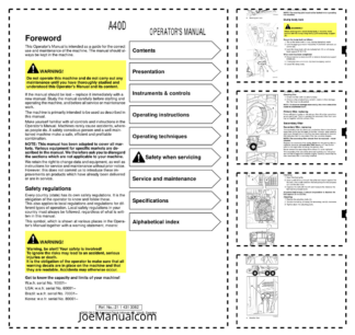 Volvo A40D Articulated Dump Truck Operators Manual 2114313082
