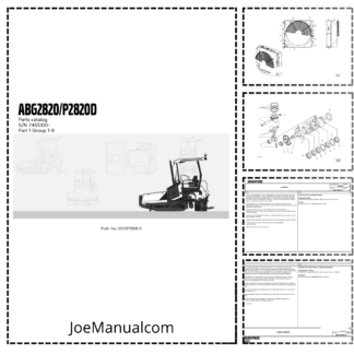 Volvo ABG2820 P2820D Tracked Paver Parts Catalog SN 740000 and UP 20057598C