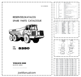 Volvo BM 5350 Articulated Dump Truck Parts Catalog VOE6316697232H