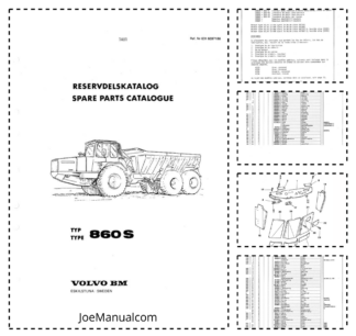 Volvo BM 860S Articulated Dump Truck Parts Catalog 6316697186