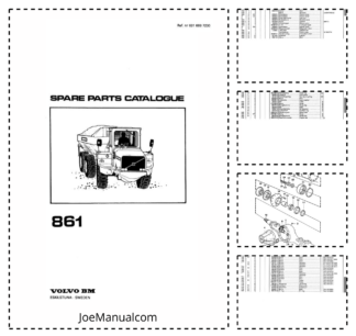 Volvo BM 861 Articulated Dump Truck Parts Catalog 6316697230