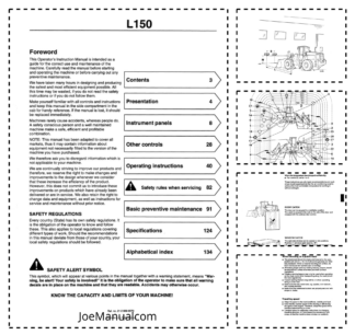 Volvo BM L150 Wheel Loader Operators Manual VOE2126696570H