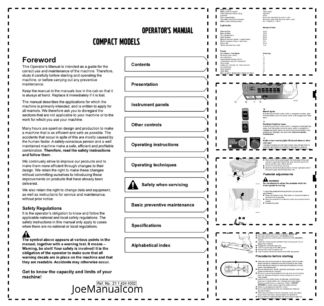Volvo Compact Models Grader Operators Manual 2114344002