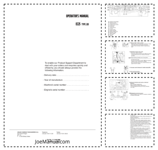 Volvo EC25 Type 281 Excavator Operators Manual 2134400005