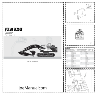 Volvo EC260F Excavator Parts Catalog SN 410011 and UP 20064362A