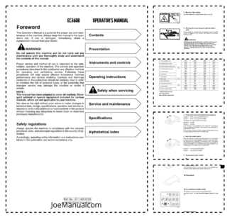 Volvo EC360B Excavator Operators Manual 2114355129