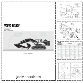 Volvo EC360F Excavator Parts Catalog SN 410011 and UP 20063549A